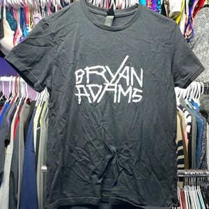 BRYAN ADAM Tour tshirt So Happy it Hurts black shirt white letter size large